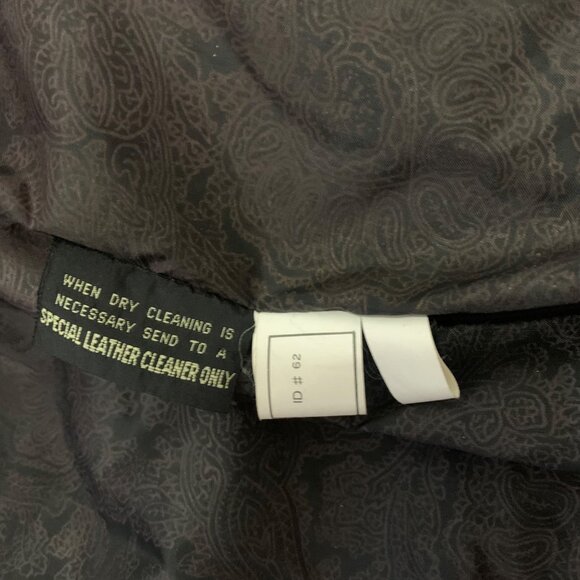 Vintage 1980s Black Leather Trench Coat Duster Womens Size Large By G3, GIII - Picture 10 of 11